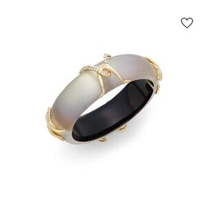 Alexis Bittar Lucite & Pavé Crystal X Motif Bangle Bracelet